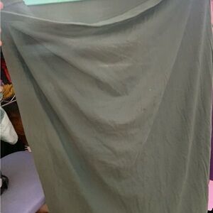 Women’s Olive Green Maxi Skirt - Classic Smooth Silhouette